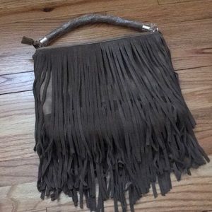 Moda luxe suede shoulder bag